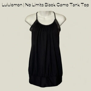 Lululemon | No Limits Black Camo Tank Top